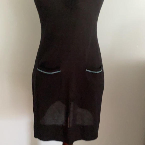 Free People Black Cap Sleeve Knit Sweater Sheath Dress - S - Picture 4 of 12